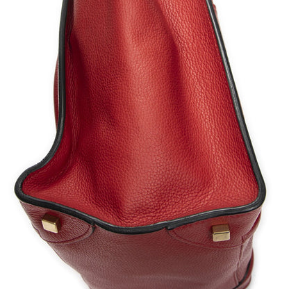 Celine Mini Luggage Red Grain Calf Leather — view 7