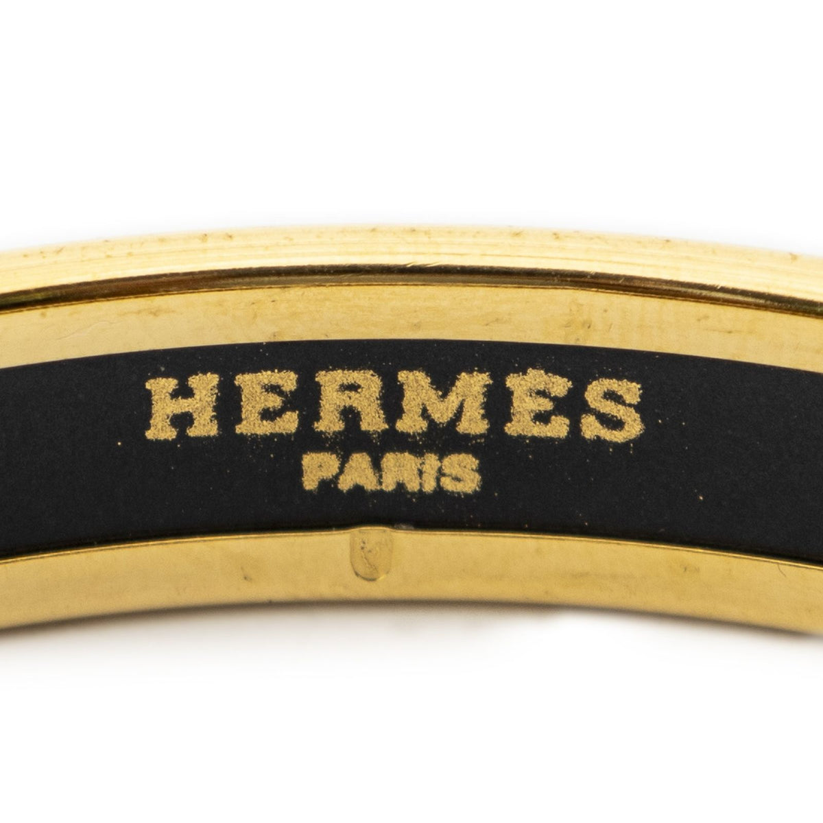 Hermes Enamel Bangle Black Green Jewels Motif Bracelet — view 4