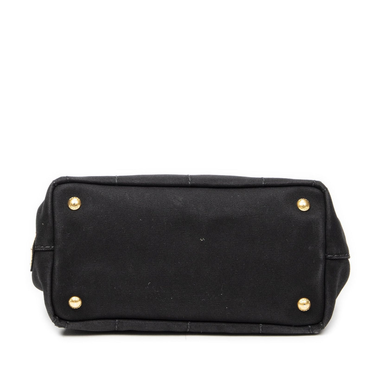 Prada Canapa Small Tote Bag Black Canvas — view 6