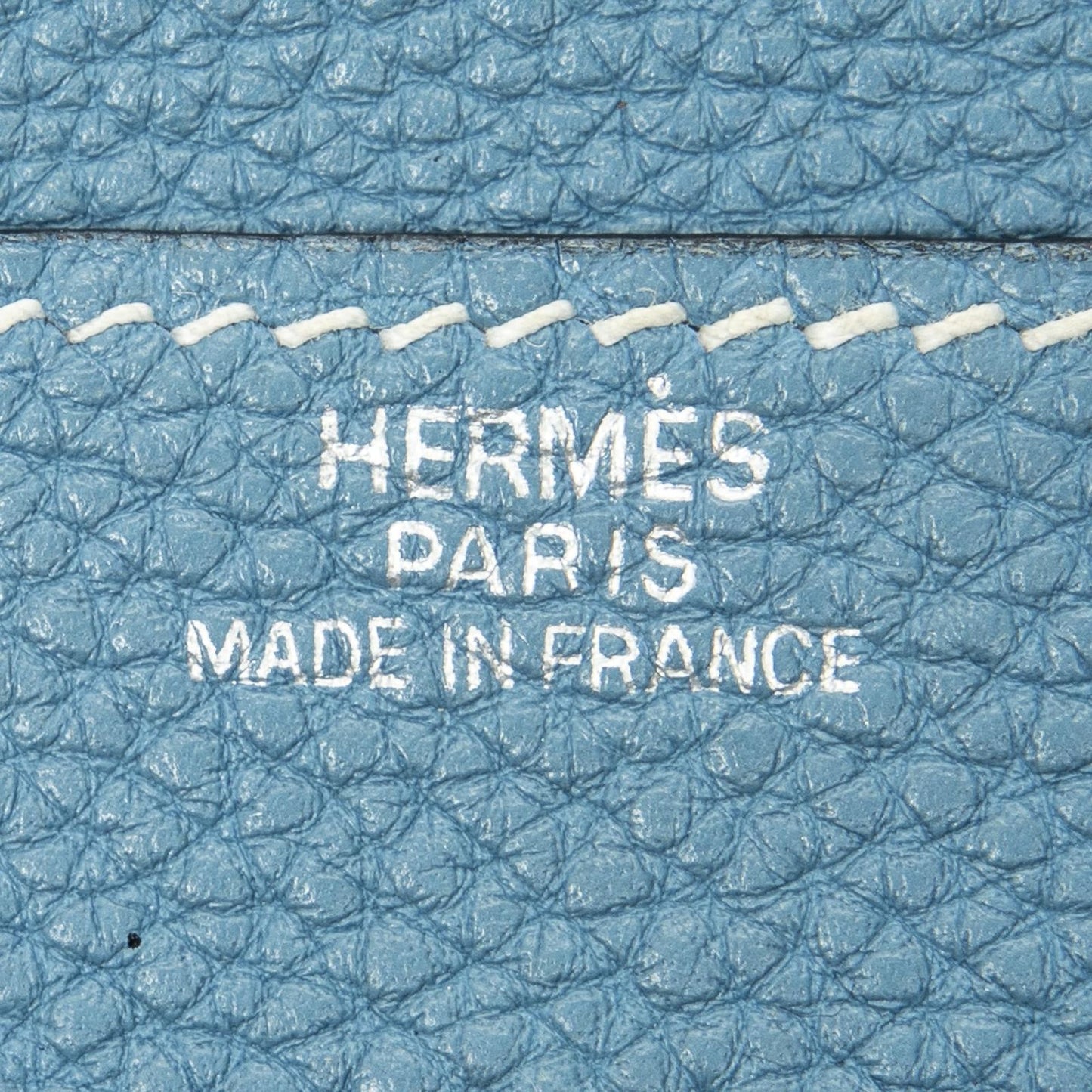 Hermes Dogon Duo Wallet Blue Nstogo Leather — view 6