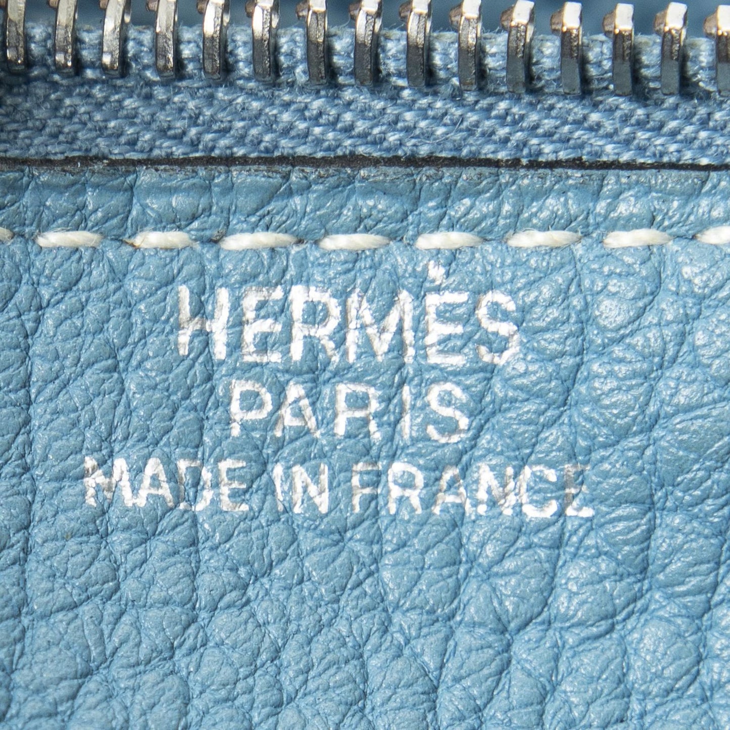 Hermes Dogon Duo Wallet Blue Nstogo Leather — view 5