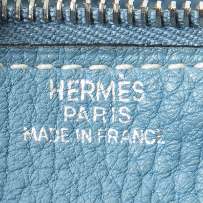 Hermes Dogon Duo Wallet Blue Nstogo Leather — view 5