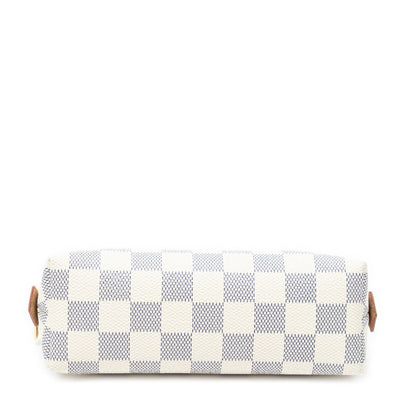 Louis Vuitton Makeup Pouch Ivory Damier Azur — view 6