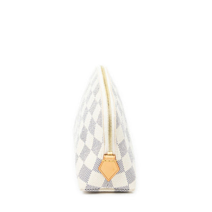 Louis Vuitton Makeup Pouch Ivory Damier Azur — view 3