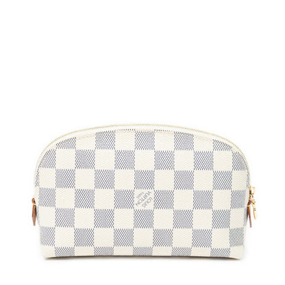 Louis Vuitton Makeup Pouch Ivory Damier Azur — view 5