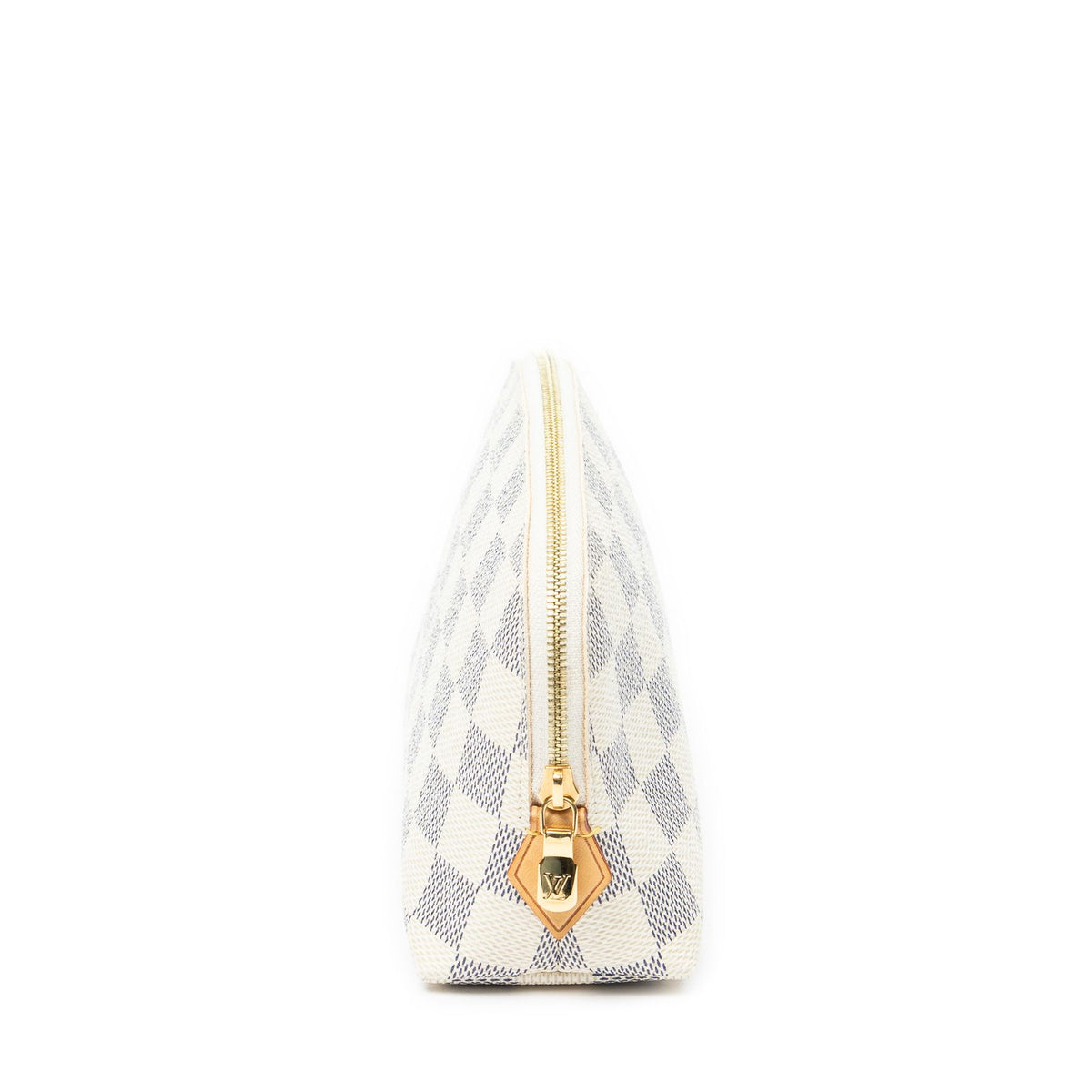 Louis Vuitton Makeup Pouch Ivory Damier Azur — view 4