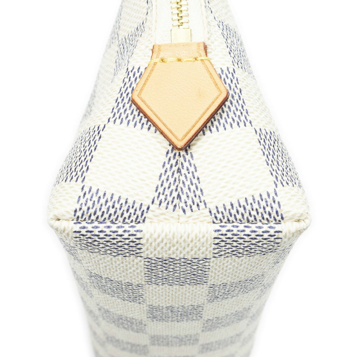 Louis Vuitton Makeup Pouch Ivory Damier Azur — view 7