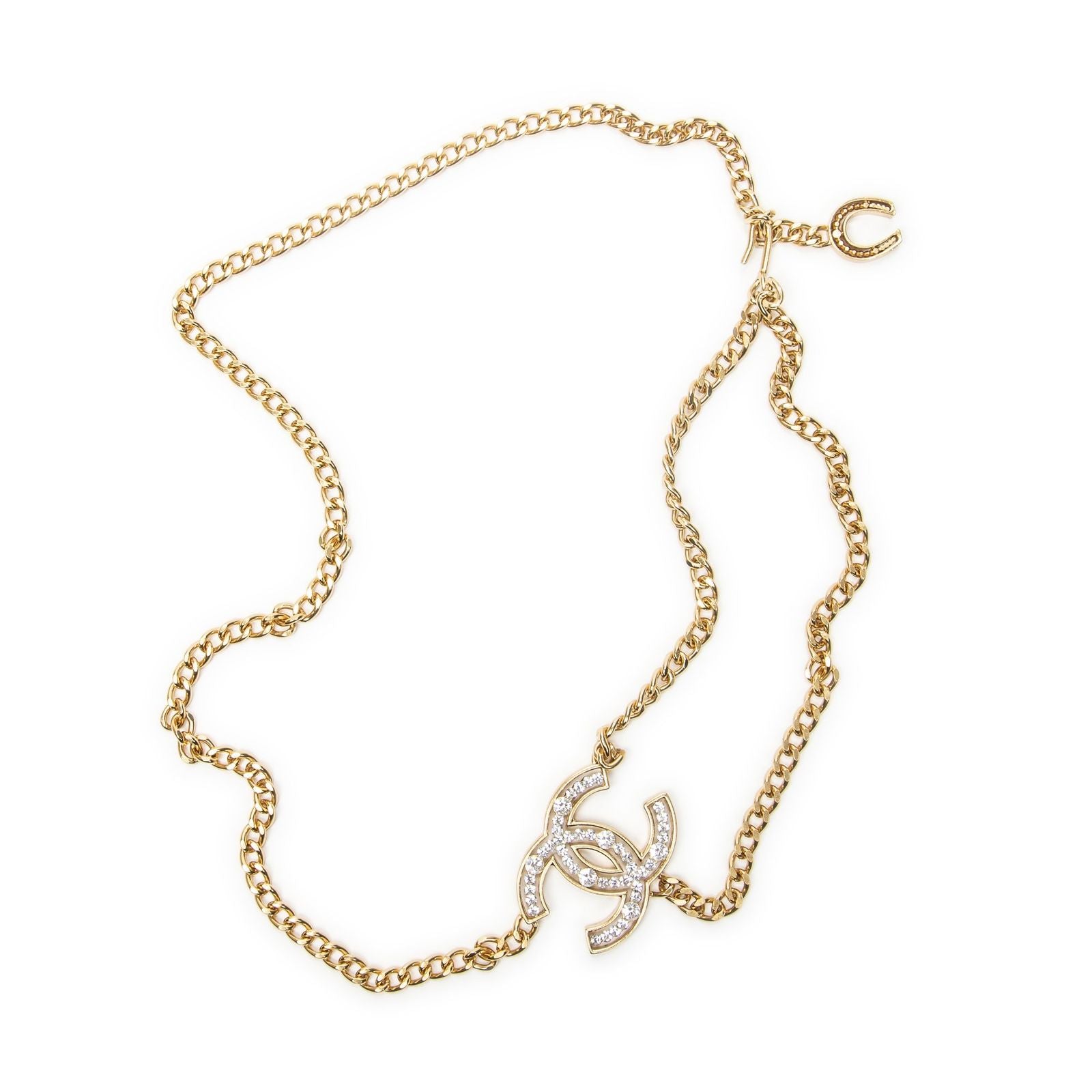 Chanel CC Rhinestone Chain Belt