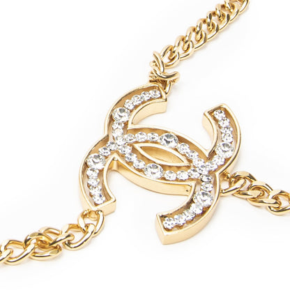 Chanel CC Rhinestone Chain Belt — view 2