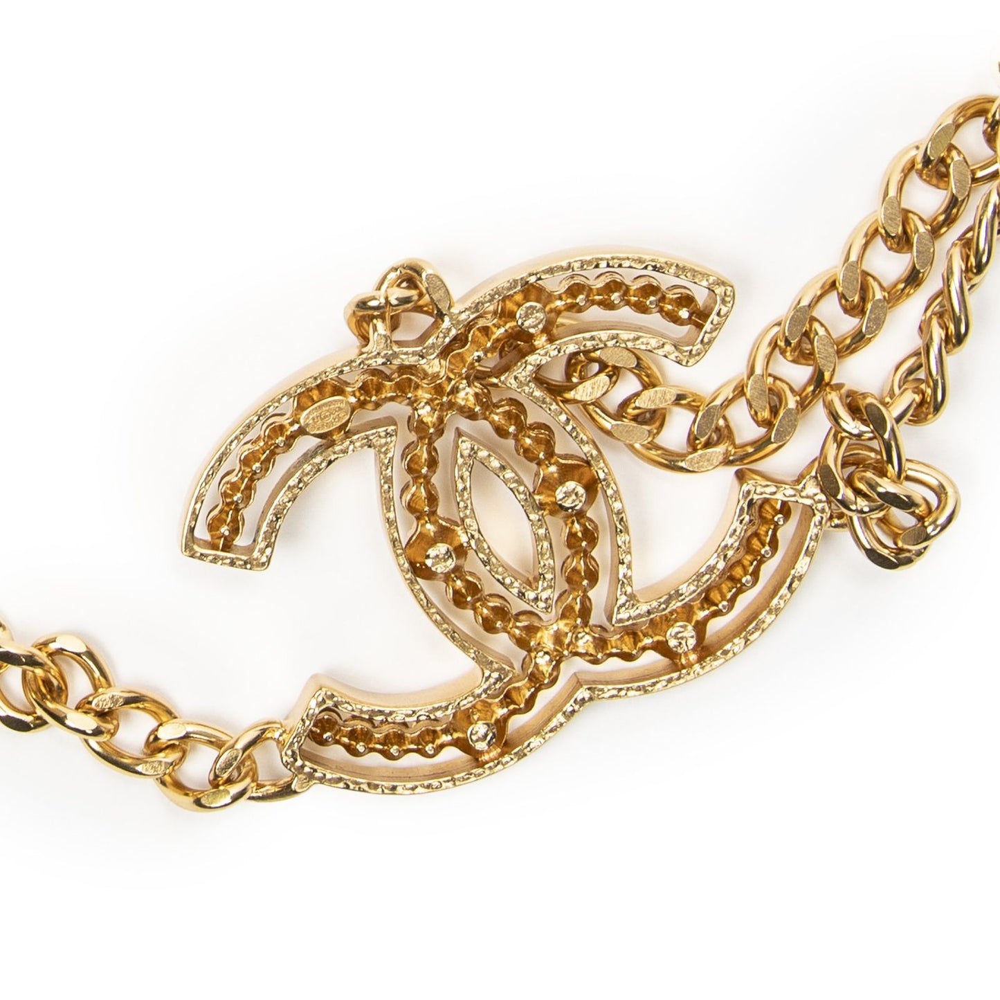 Chanel CC Rhinestone Chain Belt — view 5