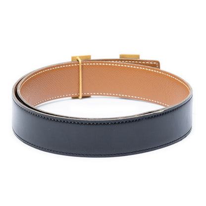 Hermes Constance Belt 32 Black Brown Box Leather — view 3