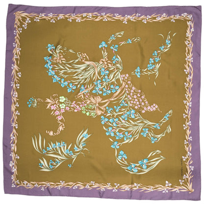 Hermes Scarf Purple Pink 100% Twillsilk — view 2