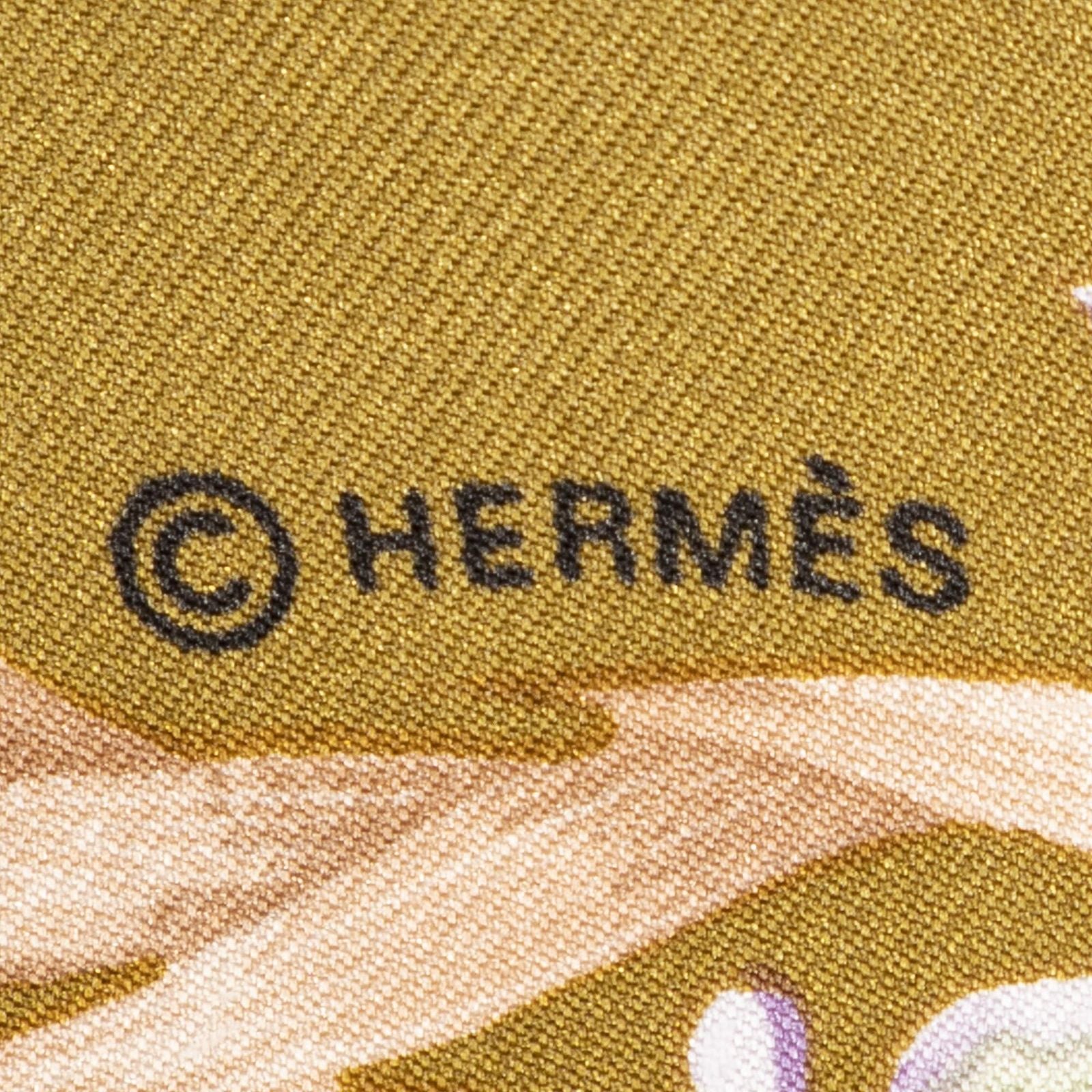 Hermes Scarf Purple Pink 100% Twillsilk — view 4