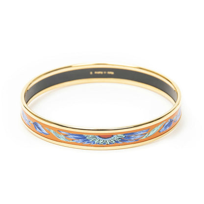 Hermes Enamel Bangle Orange Plating Bracelet — view 3