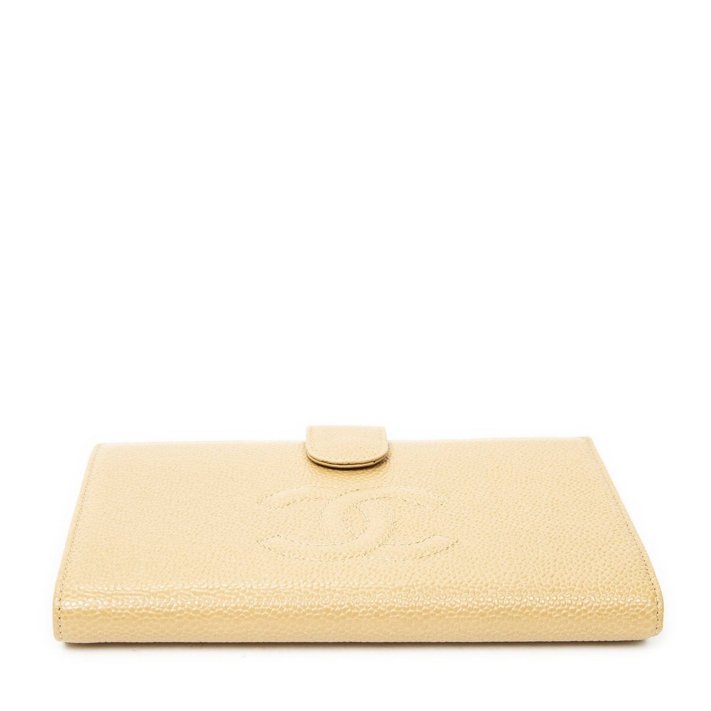 Chanel Timeless Bi Foldlong Wallet Beige Caviarleather — view 3