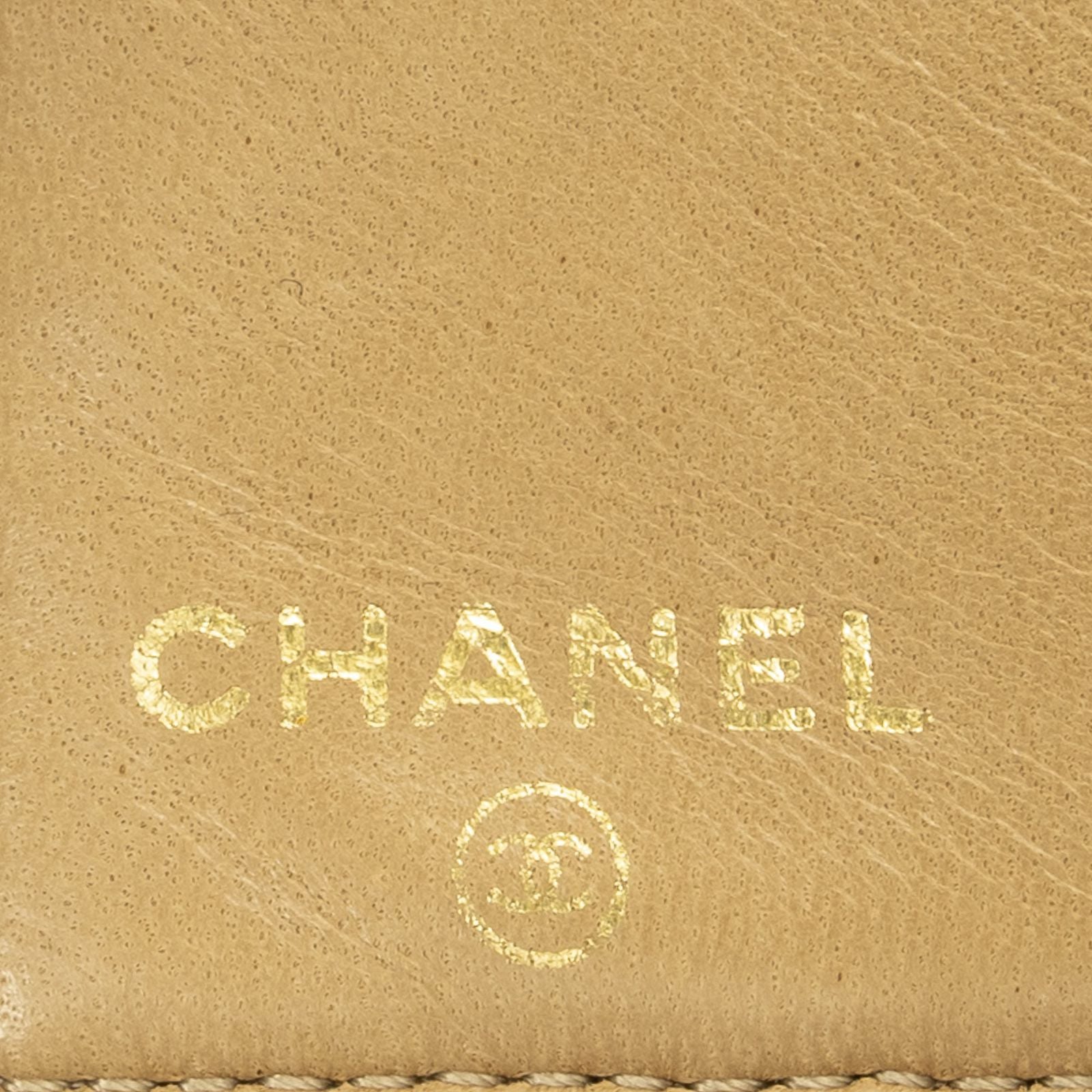 Chanel Timeless Bi Foldlong Wallet Beige Caviarleather — view 5