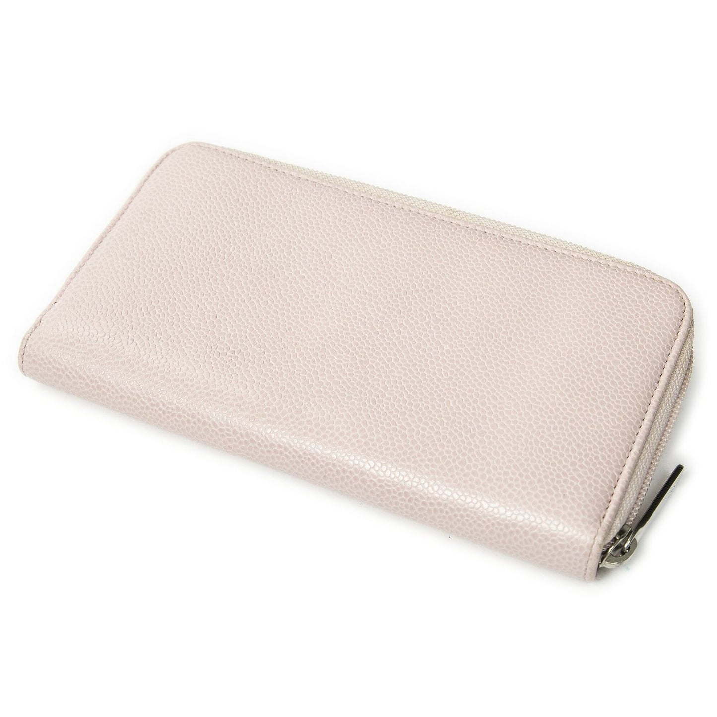 Chanel Timeless Zip Round Wallet Light Pink Caviar Leather Wallet — view 2