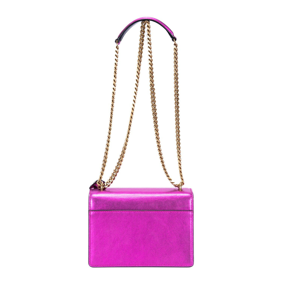 Saint Laurent Metallic Small Sunset Metallicpink Calfskina Shoulder Bag — view 5