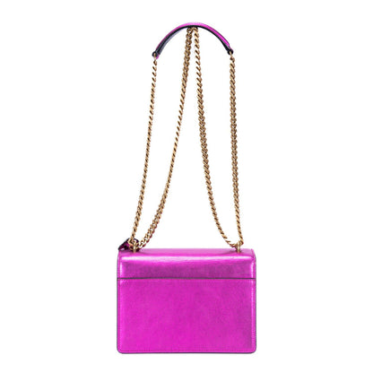 Saint Laurent Metallic Small Sunset Metallicpink Calfskina Shoulder Bag — view 5