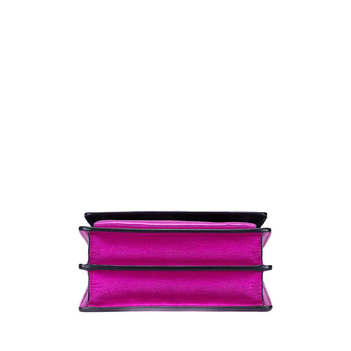 Saint Laurent Metallic Small Sunset Metallicpink Calfskina Shoulder Bag — view 6