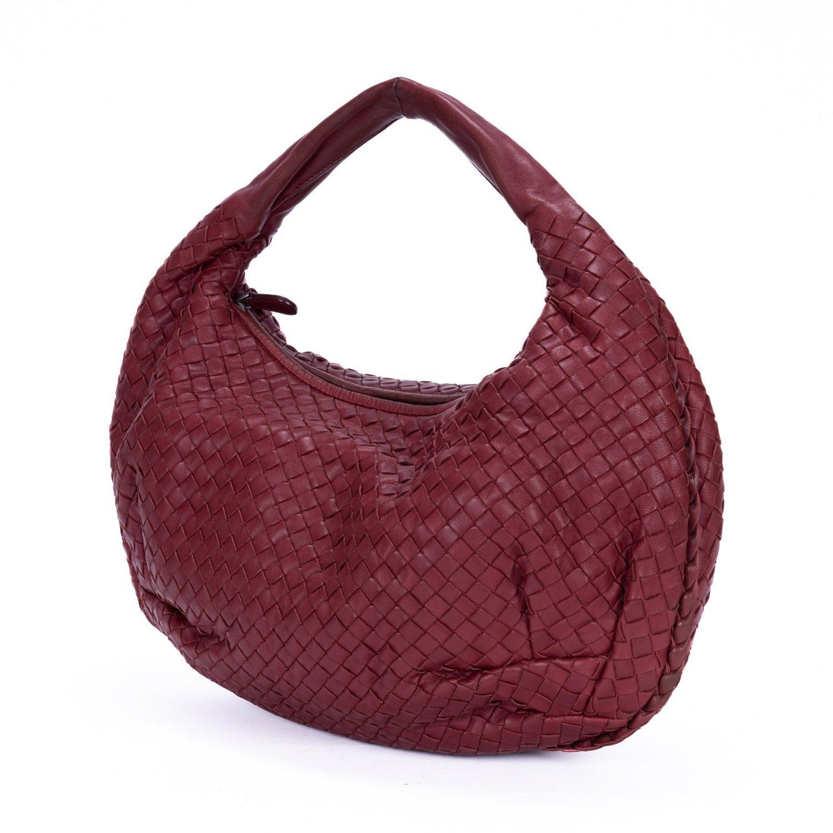 Bottega Veneta Gandhi Intreccia Leather Shoulder Bag — view 2