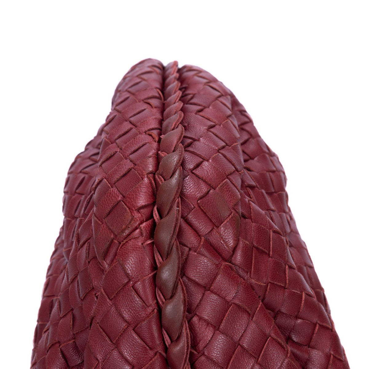 Bottega Veneta Gandhi Intreccia Leather Shoulder Bag — view 8