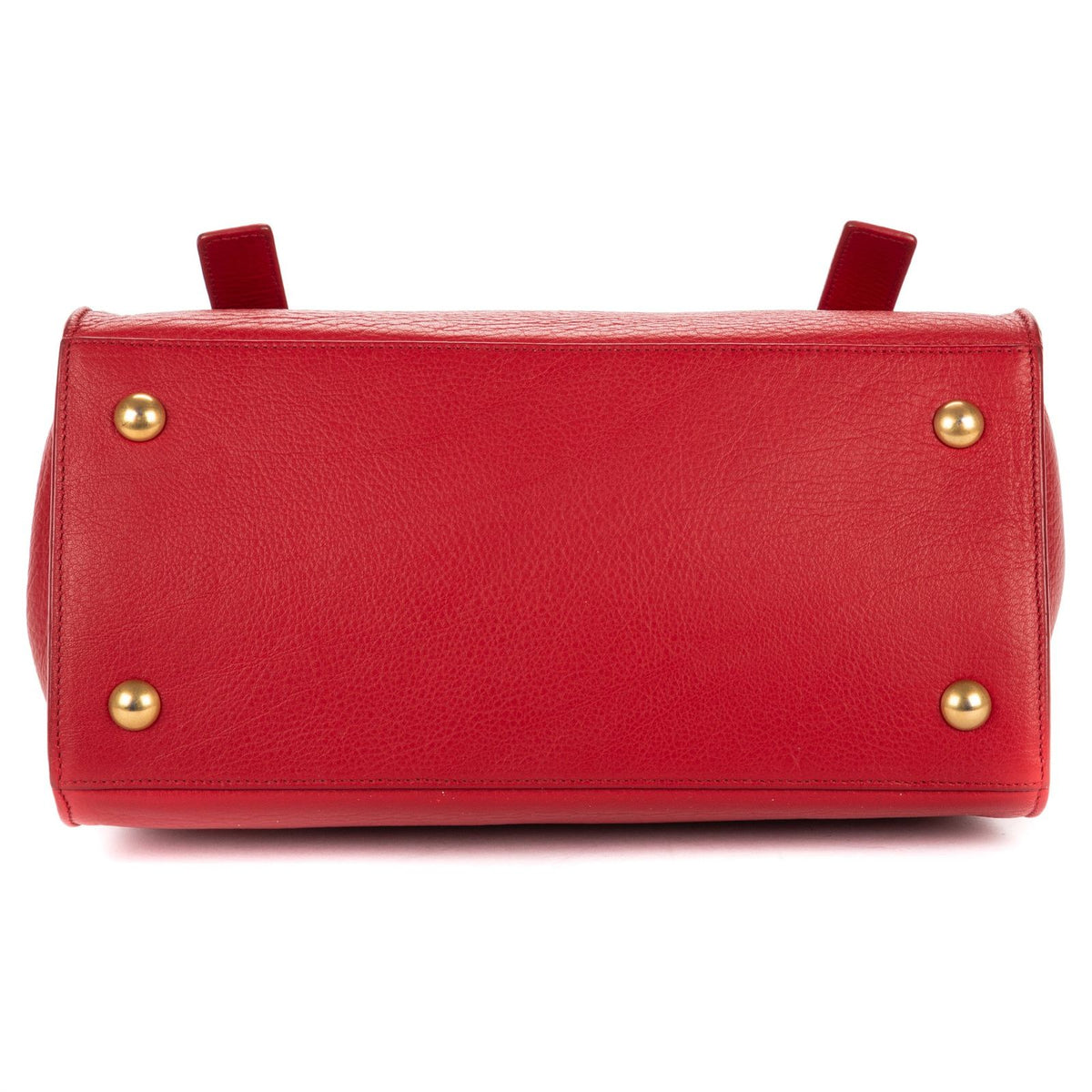 Saint Laurent Lemuz 2 Red Grain Calfskin Leather Shoulder Bag — view 6