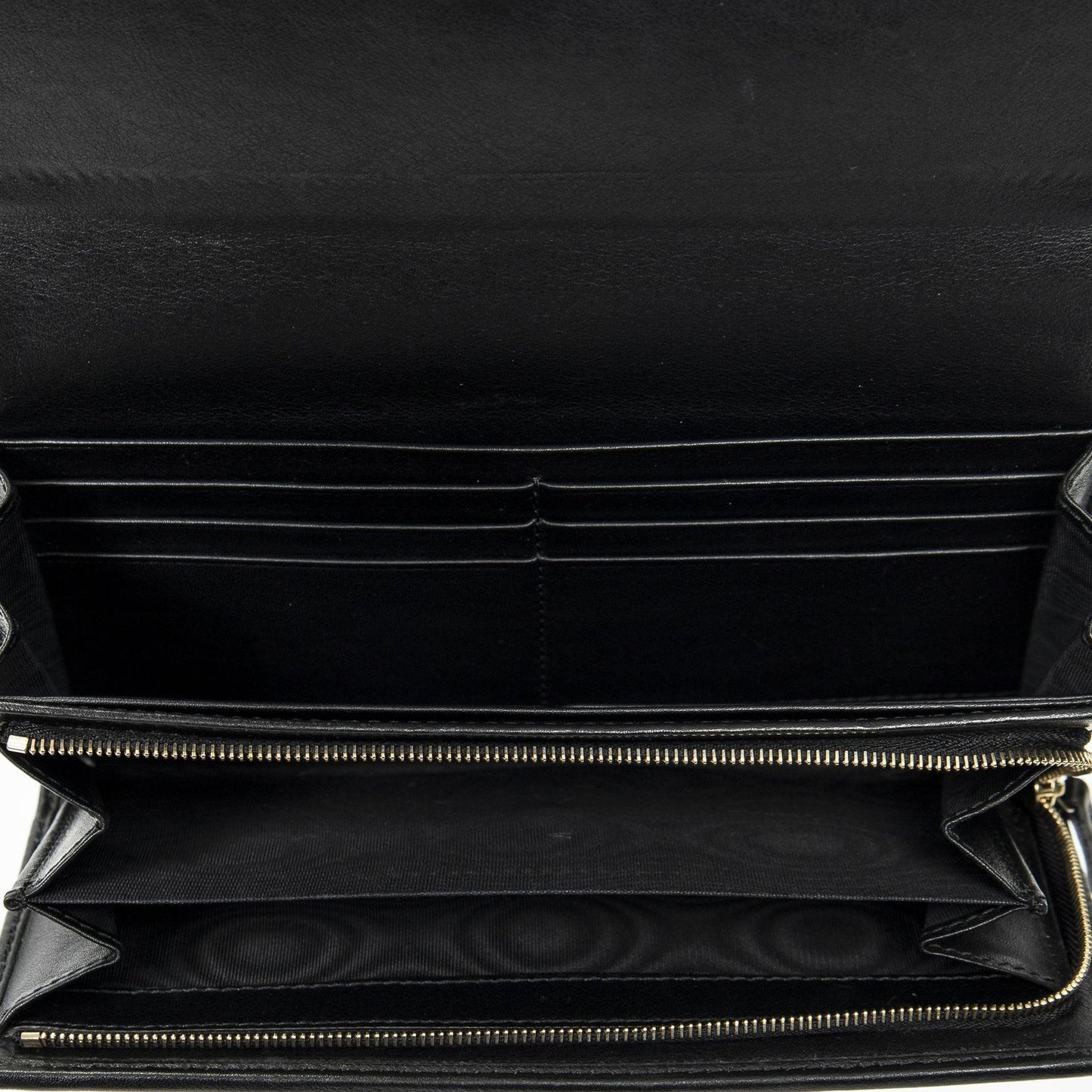 Gucci Interlocking Continental Wallet Black Guccissima — view 4