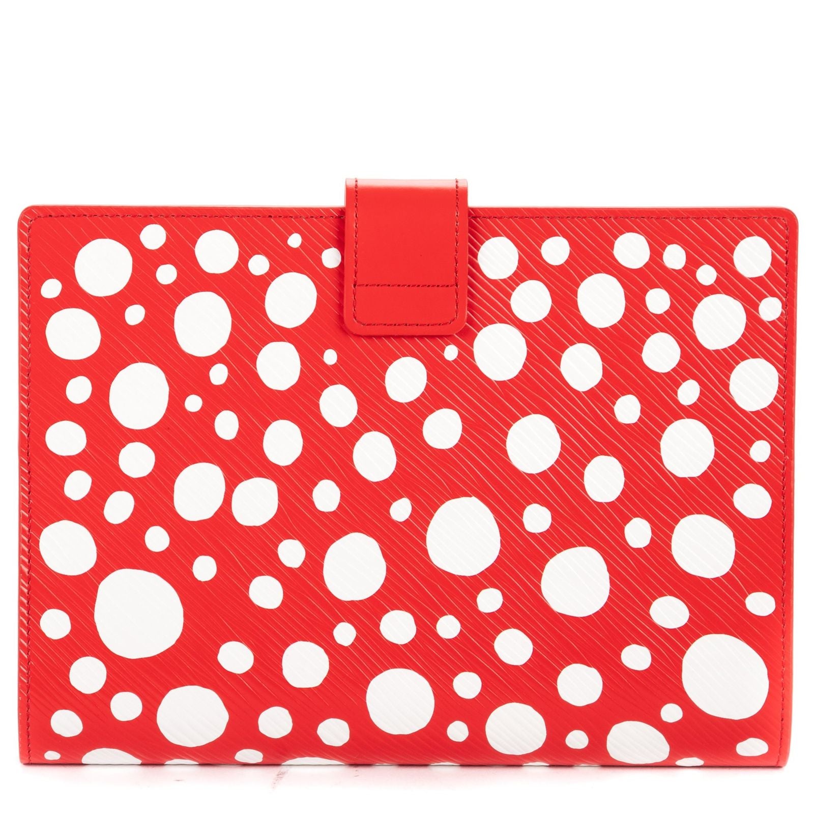 Louis Vuitton Yayoi Kusama Infinity Dots Paul Note Cover Red White Epi Pla — view 5
