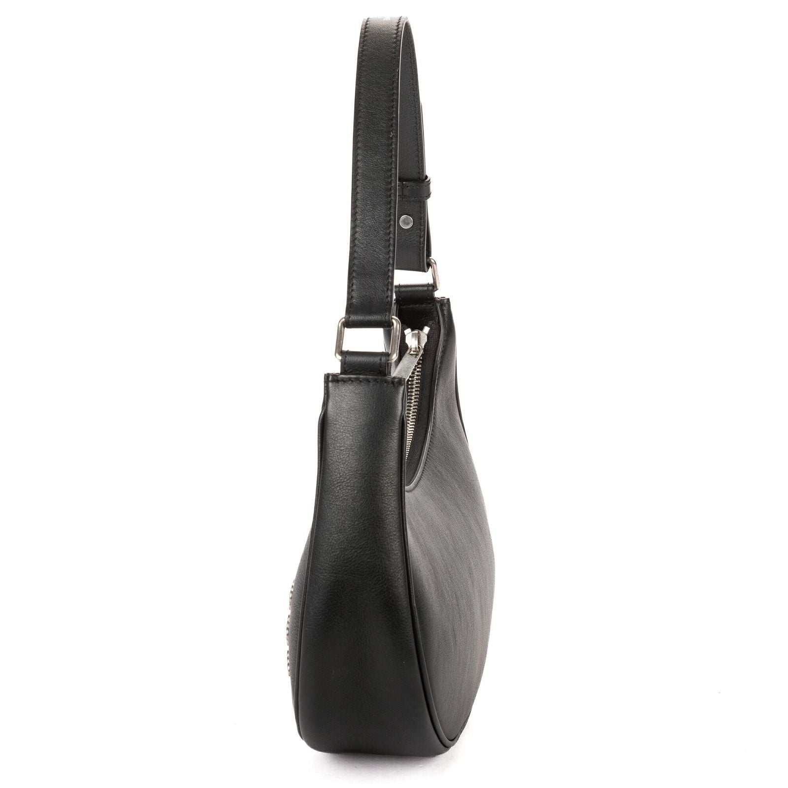 Celine Medium Studded Ava Black Calfskin Shoulder Bag — view 3