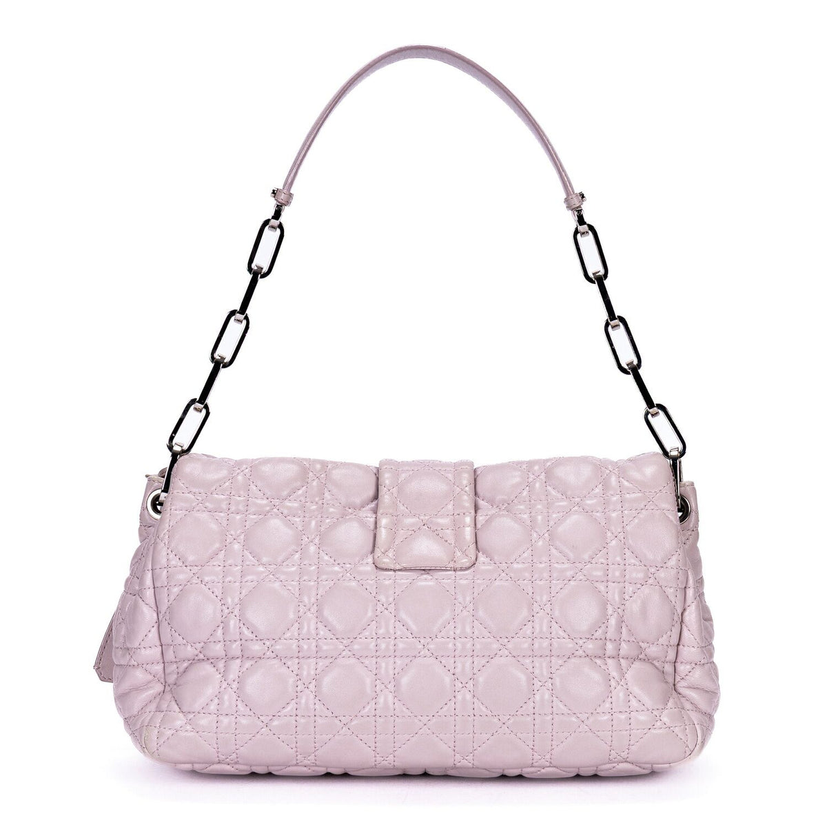 Dior New Lock Flap Chain Bag Lilac Kana the Lambskin Leather — view 5