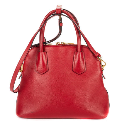 Prada Smo le Zip Promna de Red Viterodino Shoulder Bag — view 5