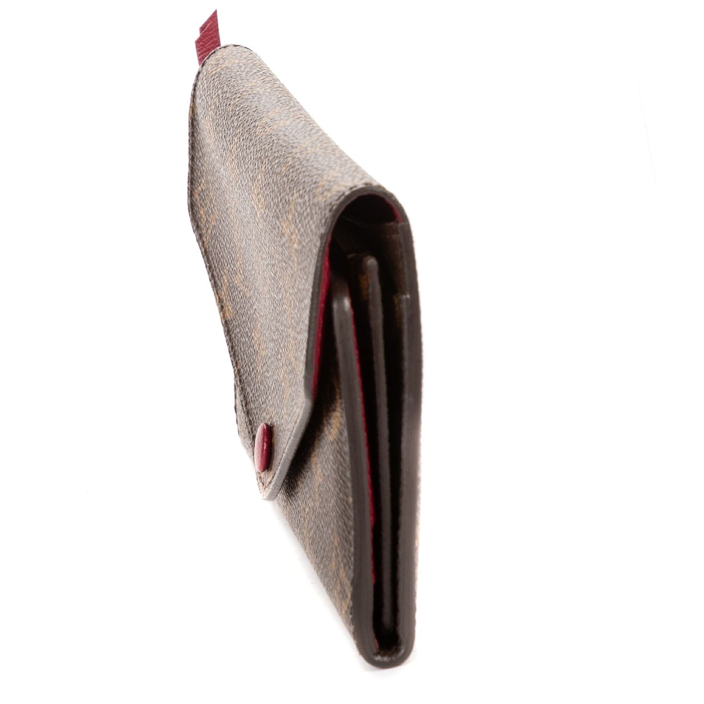 Louis Vuitton Emily Brown Pink Monogram Canvas Wallet — view 3