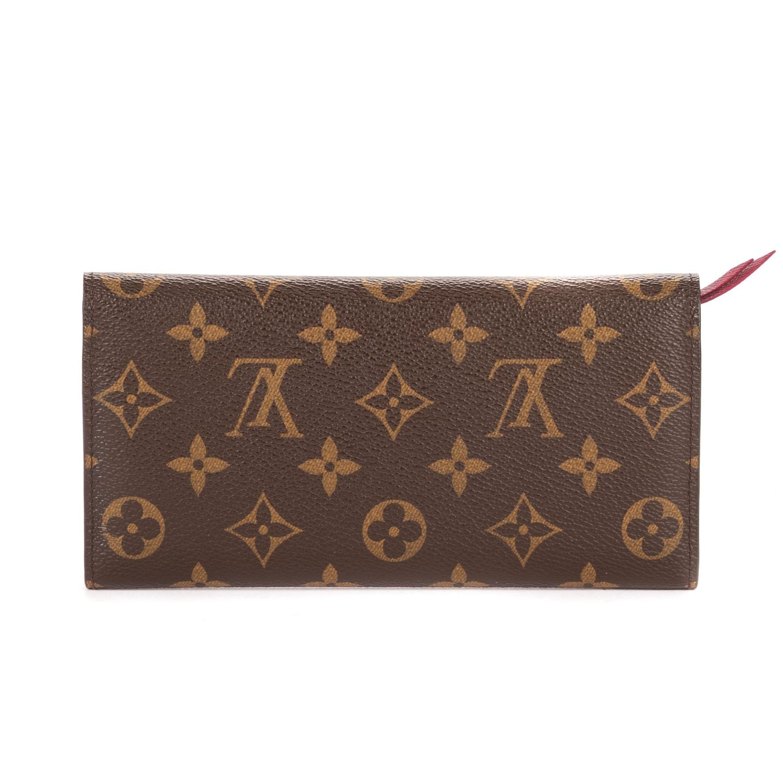 Louis Vuitton Emily Brown Pink Monogram Canvas Wallet — view 5