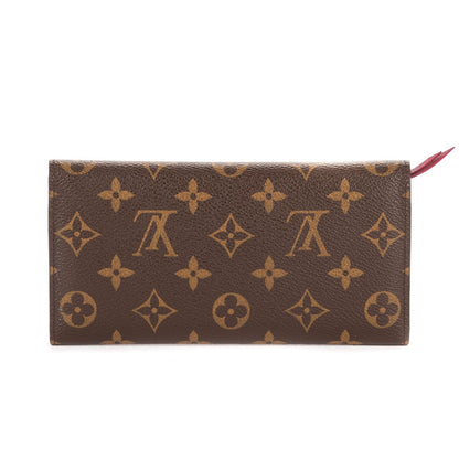 Louis Vuitton Emily Brown Pink Monogram Canvas Wallet — view 5