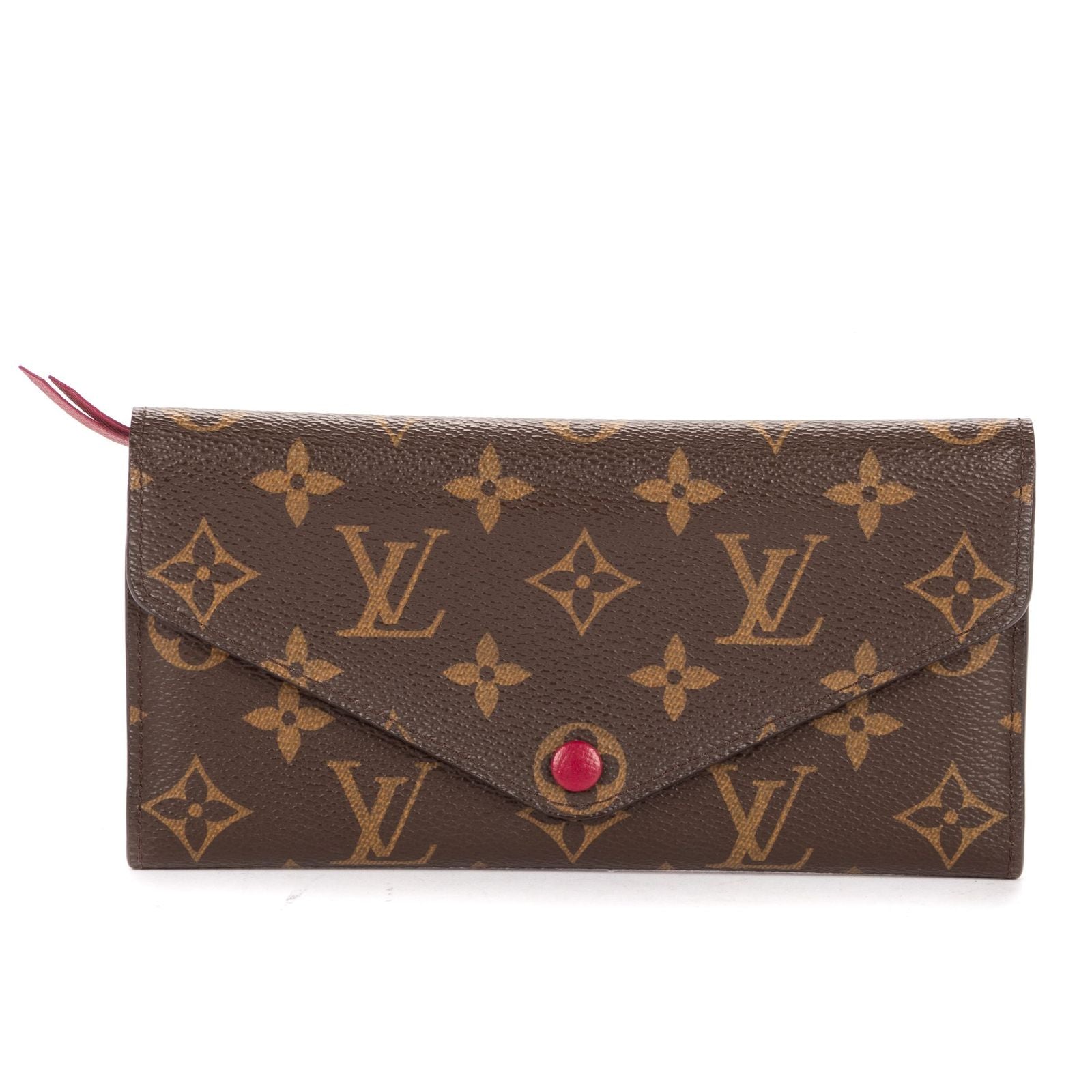 Louis Vuitton Emily Brown Pink Monogram Canvas Wallet
