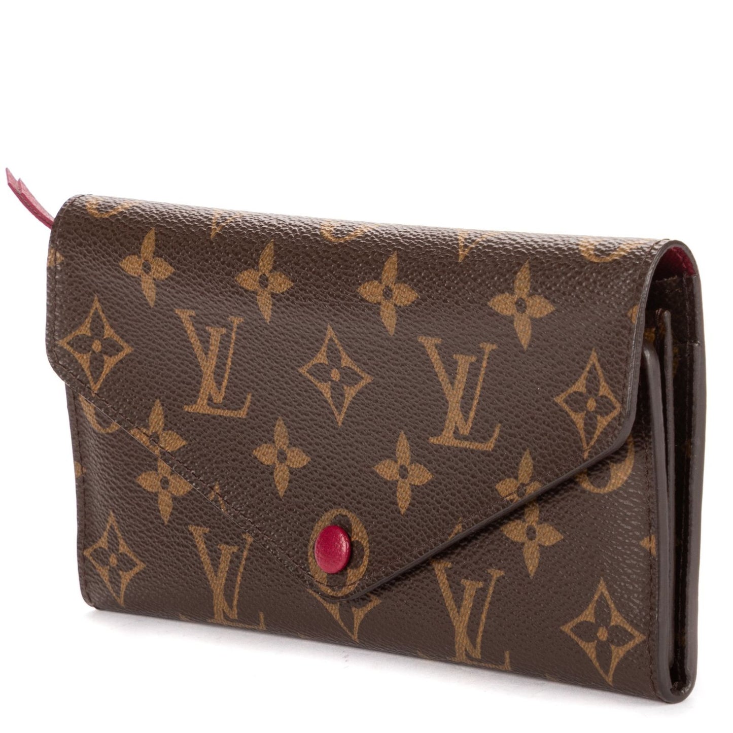 Louis Vuitton Emily Brown Pink Monogram Canvas Wallet — view 2