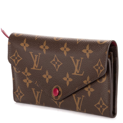 Louis Vuitton Emily Brown Pink Monogram Canvas Wallet — view 2