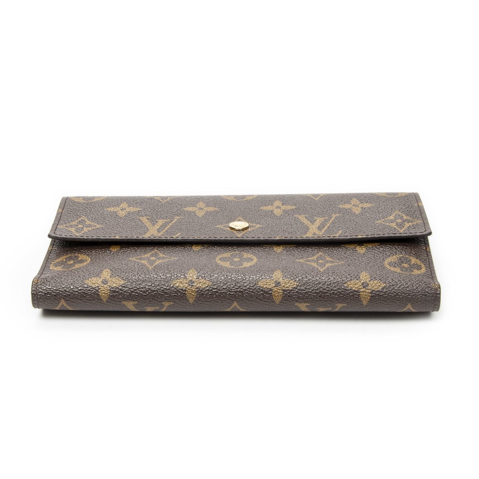 Louis Vuitton Portefeuille Interview National Brown Monogram Canvas Wallet — view 3