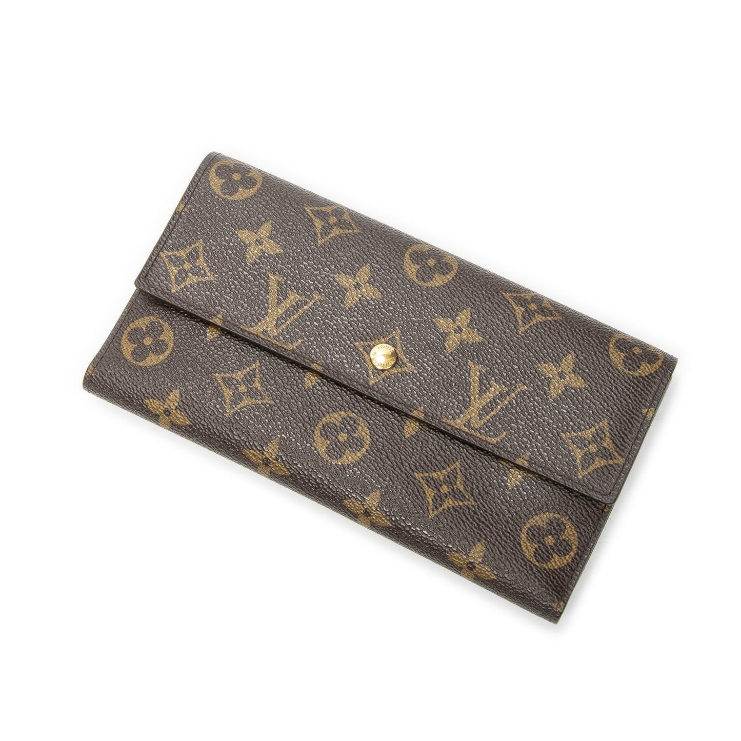 Louis Vuitton Portefeuille Interview National Brown Monogram Canvas Wallet