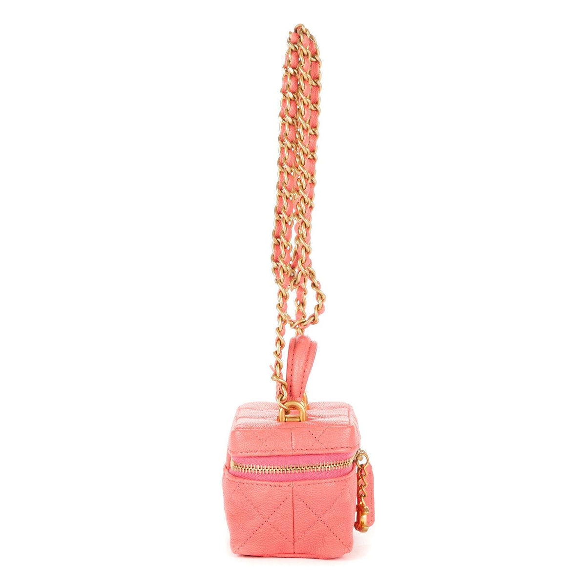 Chanel Vanity Chain Shoulder Bag Pink — view 5