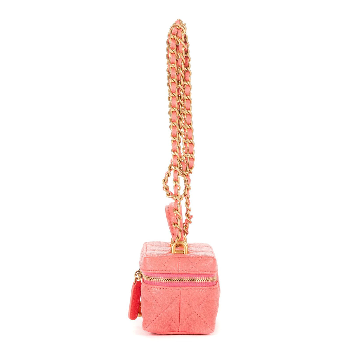 Chanel Vanity Chain Shoulder Bag Pink — view 3