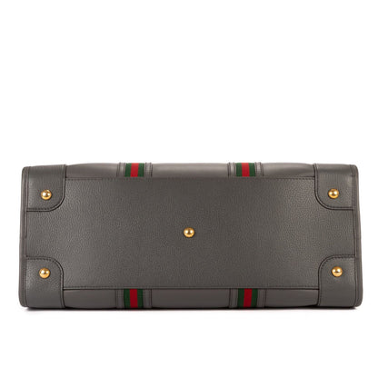 Gucci Bauletto Duffle Gray Leather — view 6