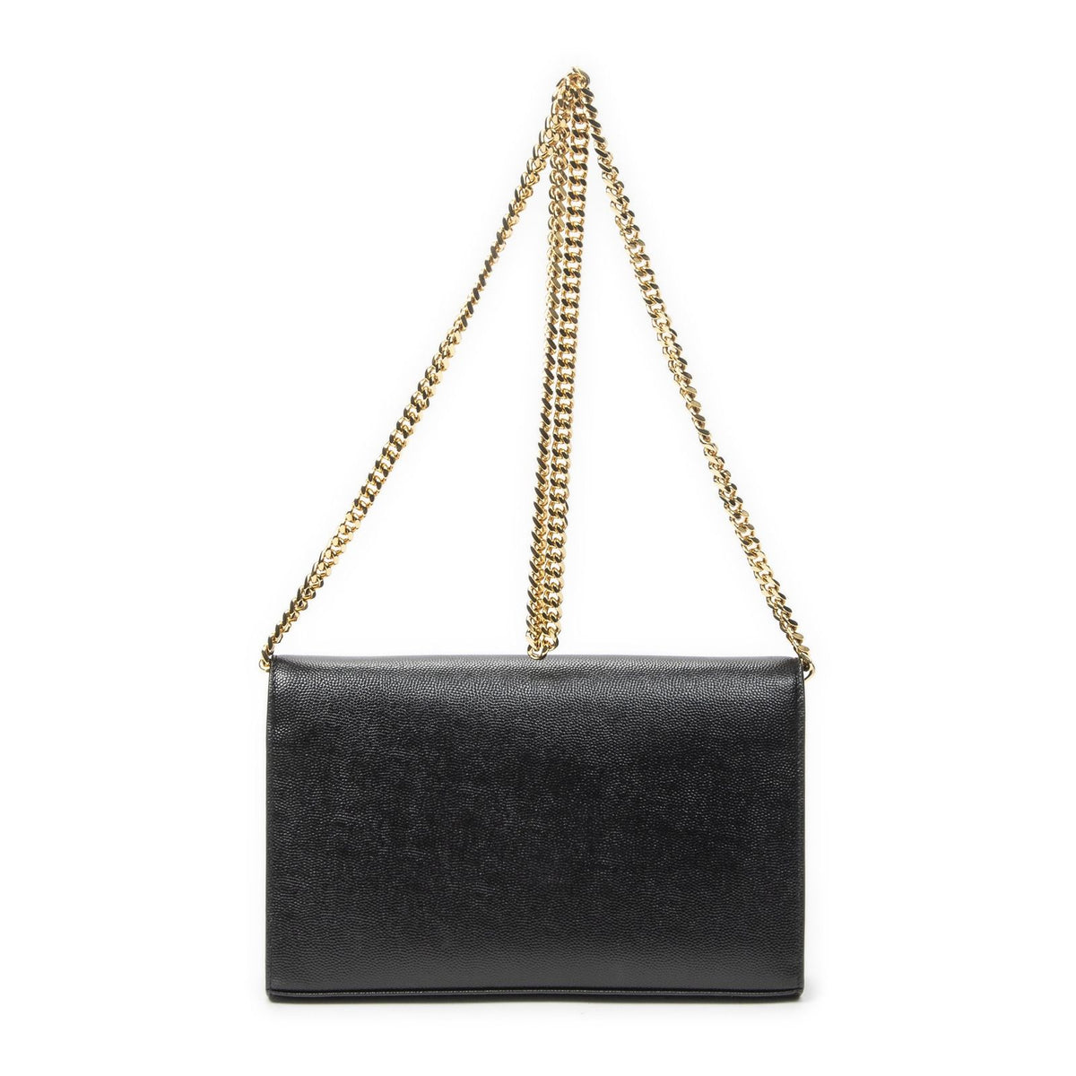 Saint Laurent Star Kate Chain Black Gray Dollar Leather Shoulder Bag — view 5