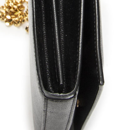 Saint Laurent Star Kate Chain Black Gray Dollar Leather Shoulder Bag — view 7