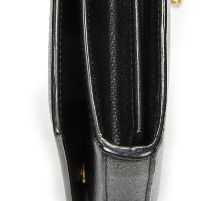 Saint Laurent Star Kate Chain Black Gray Dollar Leather Shoulder Bag — view 8