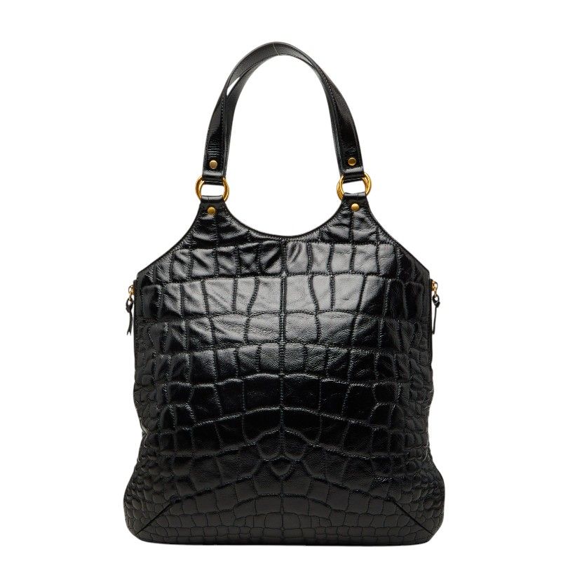 Saint Laurent Metropolis Croco Tote