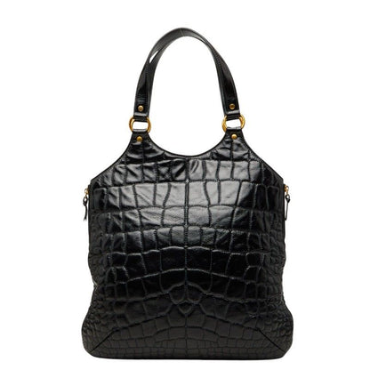 Saint Laurent Metropolis Croco Tote