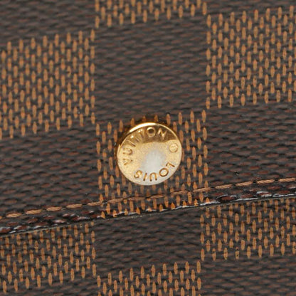Louis Vuitton Damier Portefeuille Sarah 2 Fold Wallet Brown Leather — view 8