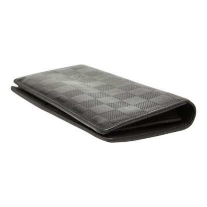 Louis Vuitton Damier Infini Portefeuille Brazza Wallet Onyx Black Leather — view 5
